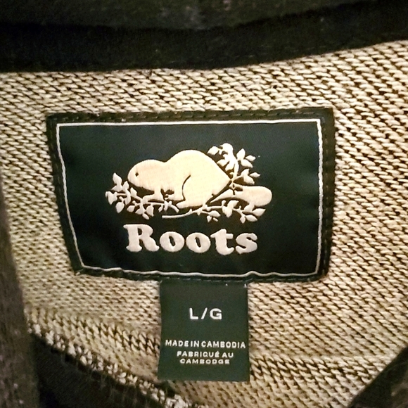 Dark Gray Roots Cropped Hoodie - Picture 4 of 7